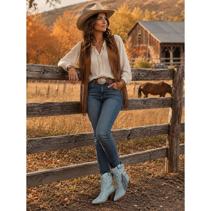 Georgina | Western Tassel Ankle Boots