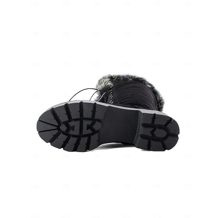 Matilda | Fur-Trimmed Lace-Up Winter Boots