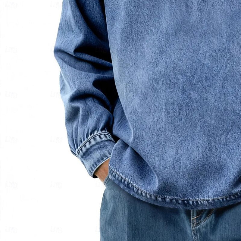 Emmett | Relaxed Long-Sleeve Polo Shirt
