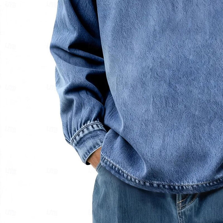 Emmett | Relaxed Long-Sleeve Polo Shirt