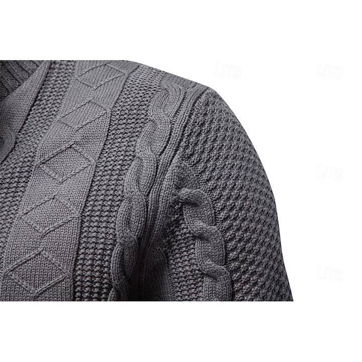 Sheldon | Cable-Textured Zip Cardigan