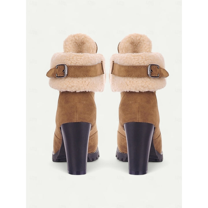 Winifred | Cozy Lace-Up Heeled Ankle Boots