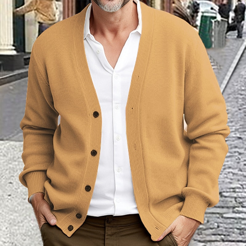 Nathanael | Christmas Button-Up Cardigan