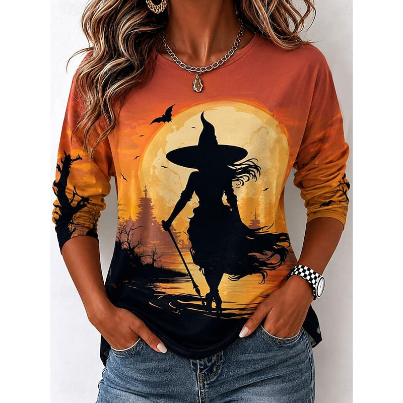 Isadora | Witch Silhouette Halloween Top