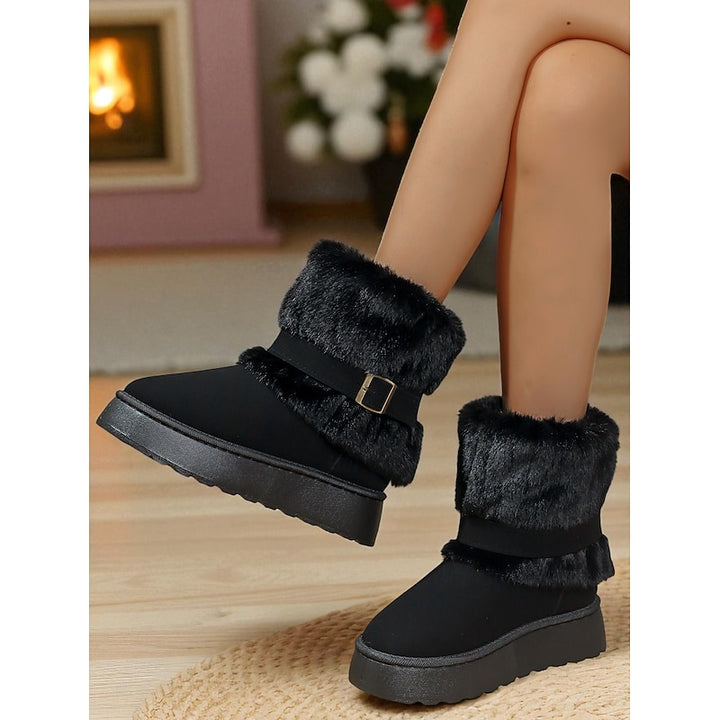 Yvette | Cozy Cuffed Snow Boots