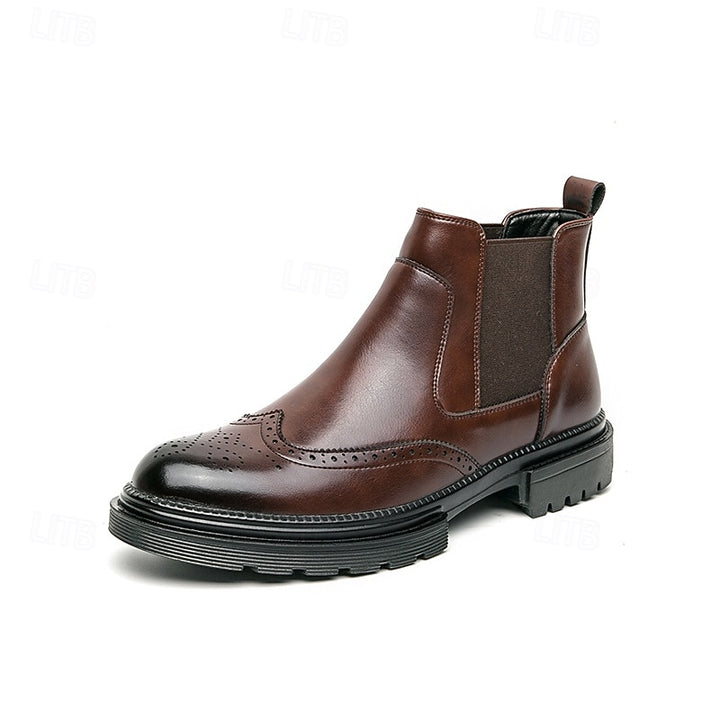 Barnaby | Refined Wingtip Chelsea Boots