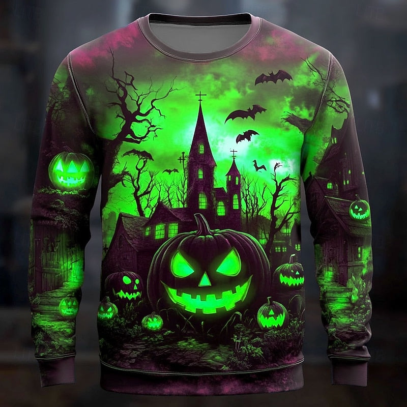 Hollis | Halloween Pumpkin Graphic Sweatshirt