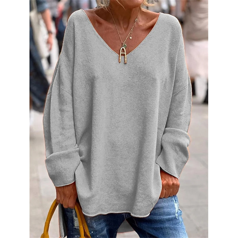 Camille | Relaxed V-Neck Pullover