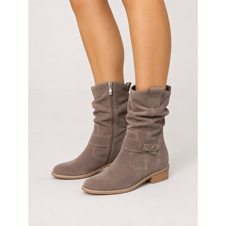 Annika | Slouchy Buckle Ankle Boots