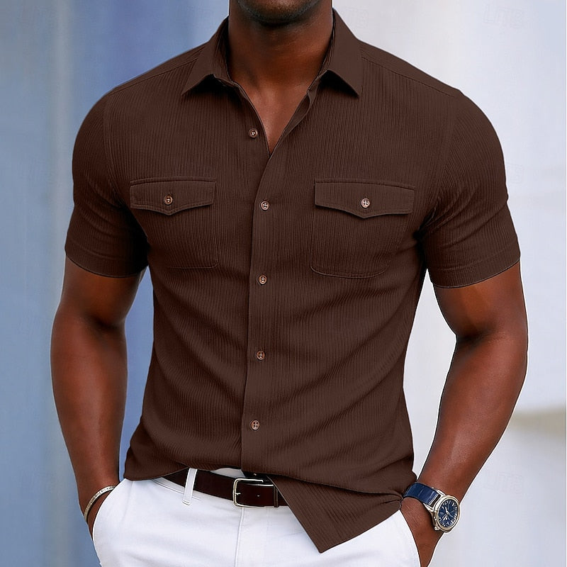 Hayden | Textured Short-Sleeve Shirt