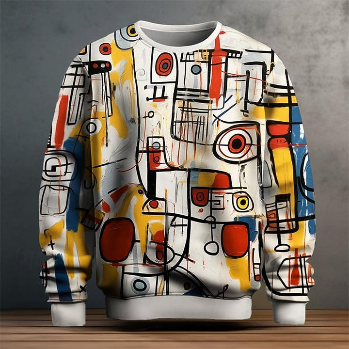 Ezra | Artful Crew Neck Sweatshirt