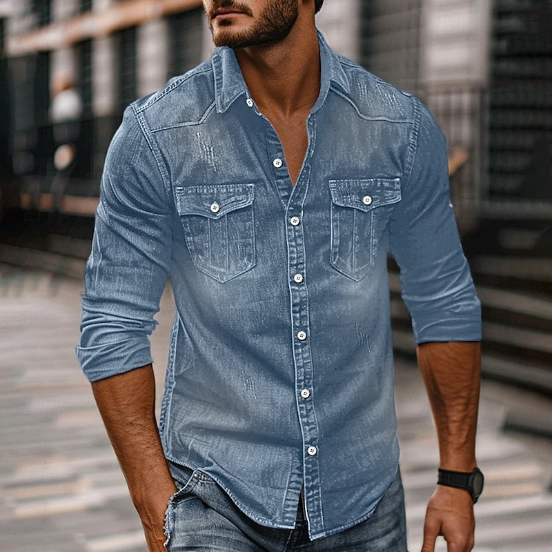Harvey | Rugged Button-Up Shirt
