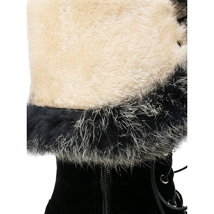 Matilda | Fur-Trimmed Lace-Up Winter Boots