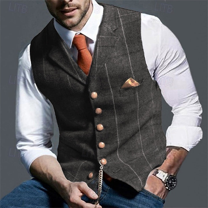 Sinclair | Herringbone Tailored Waistcoat