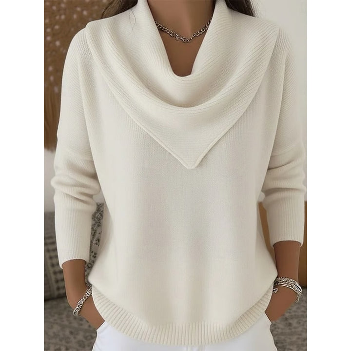 Bianca | Draped Cowl-Neck Sweater