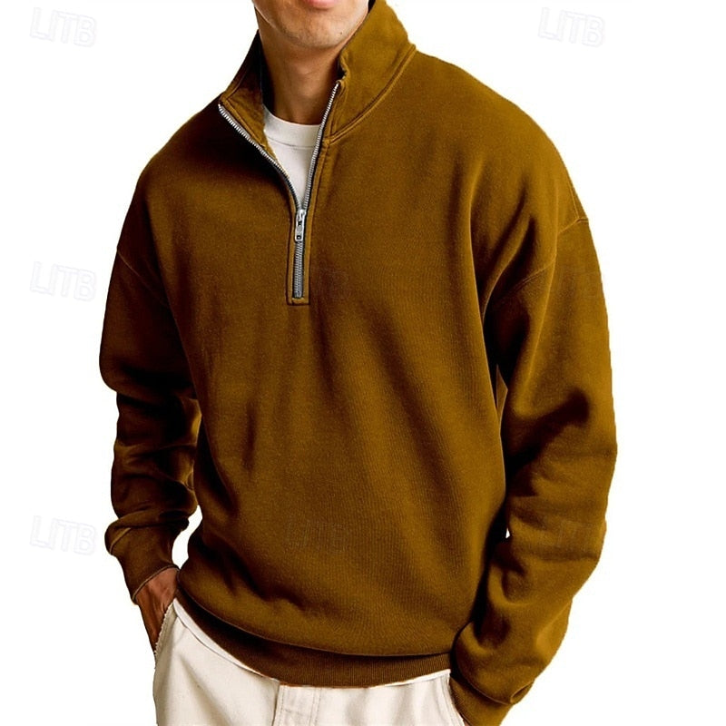 Ashton | Quarter-Zip Stand Collar Sweatshirt