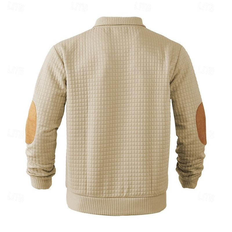 Clark | Textured Stand-Collar Pullover