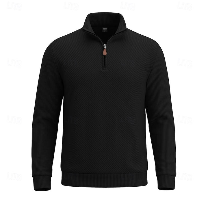 Sawyer | Textured Quarter-Zip Pullover