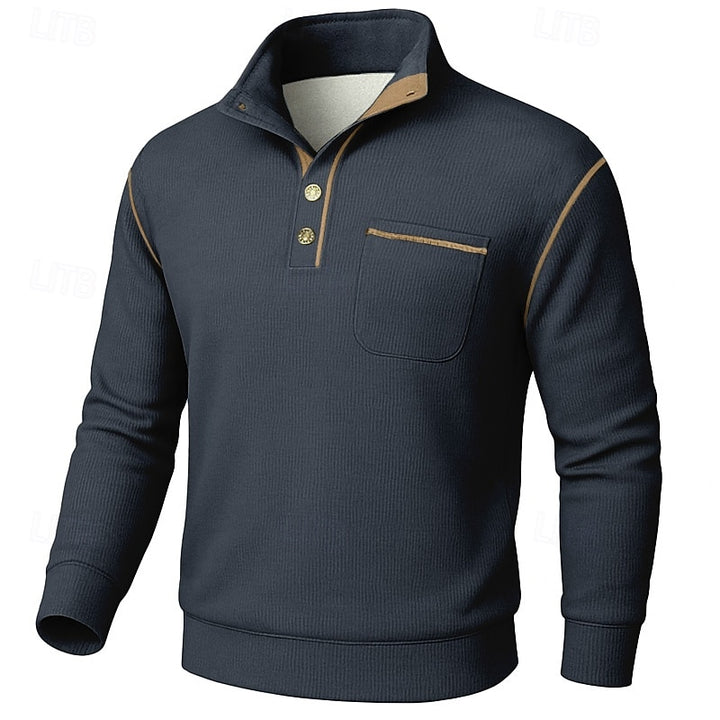 Russell | Refined Button-Up Pullover