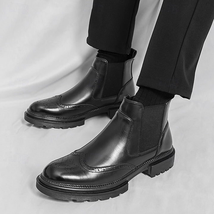 Barnaby | Refined Wingtip Chelsea Boots