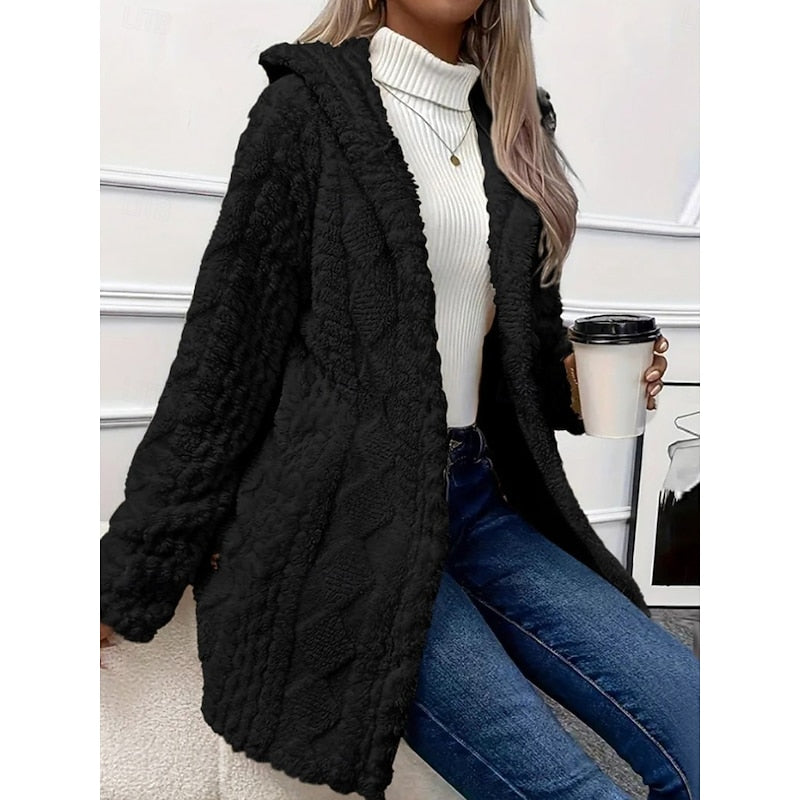 Carolyn | Textured Hooded Jacket