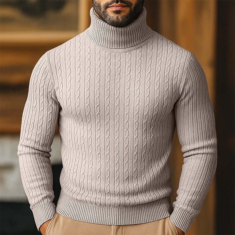 Conrad | Cable-Knit Turtleneck Sweater