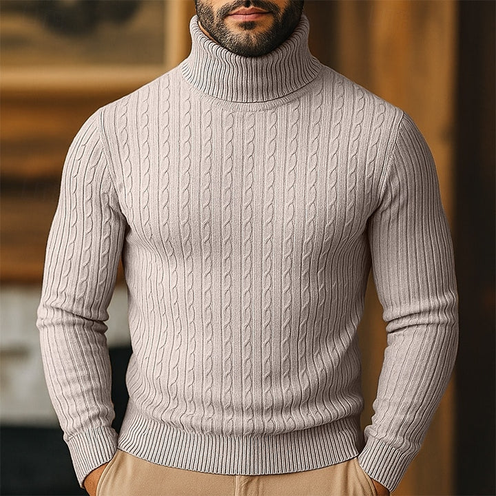 Conrad | Cable-Knit Turtleneck Sweater