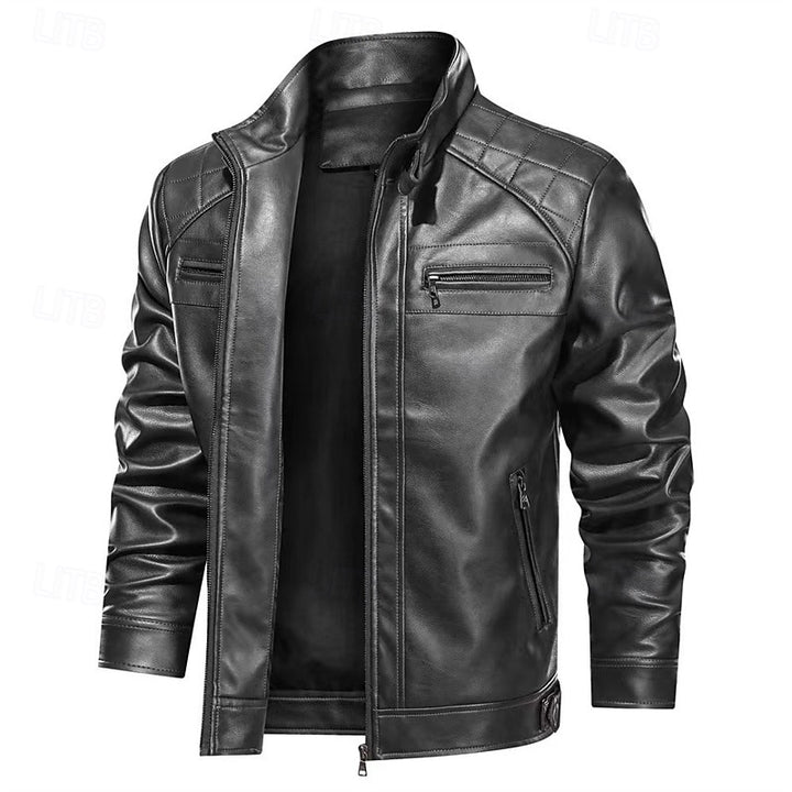 Winston | Classic Stand-Collar Biker Jacket