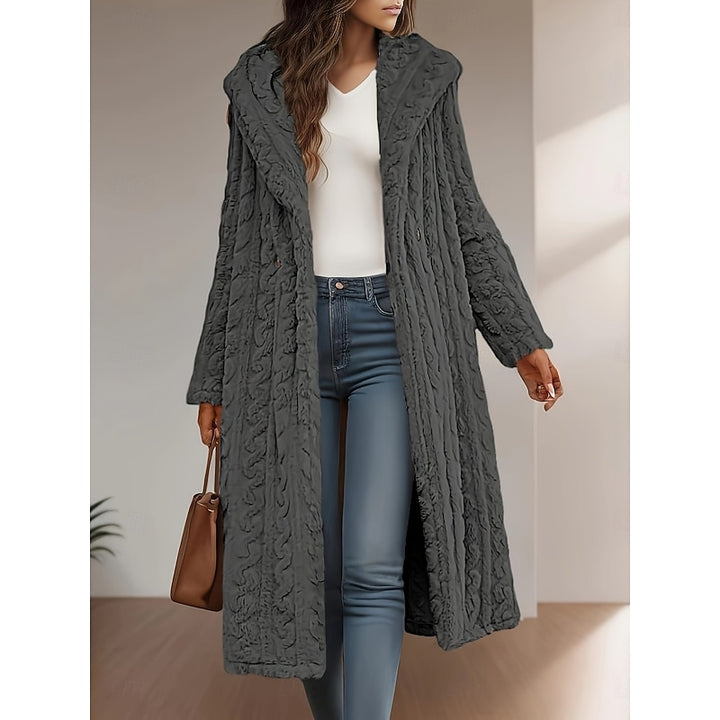 Dahlia | Cozy Hooded Long Coat
