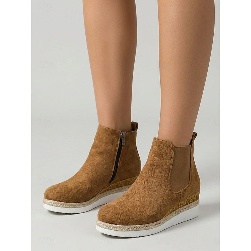 Marjorie | Wedge Chelsea Ankle Boots