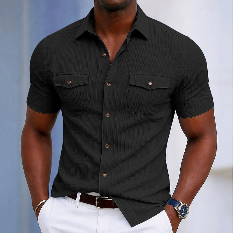 Hayden | Textured Short-Sleeve Shirt