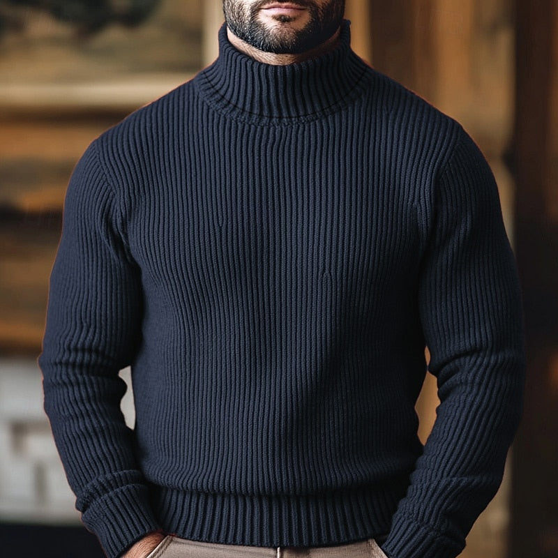Oscar | Ribbed Turtleneck Sweater