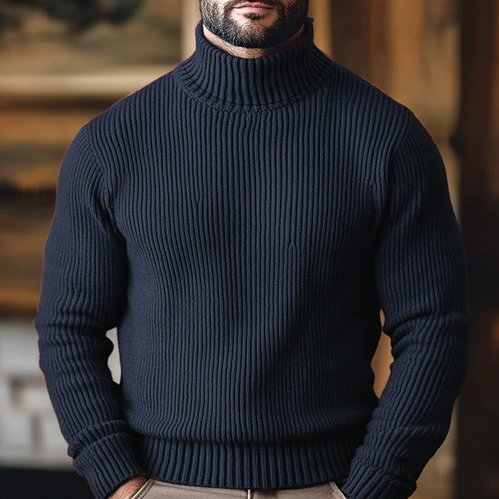 Oscar | Ribbed Turtleneck Sweater