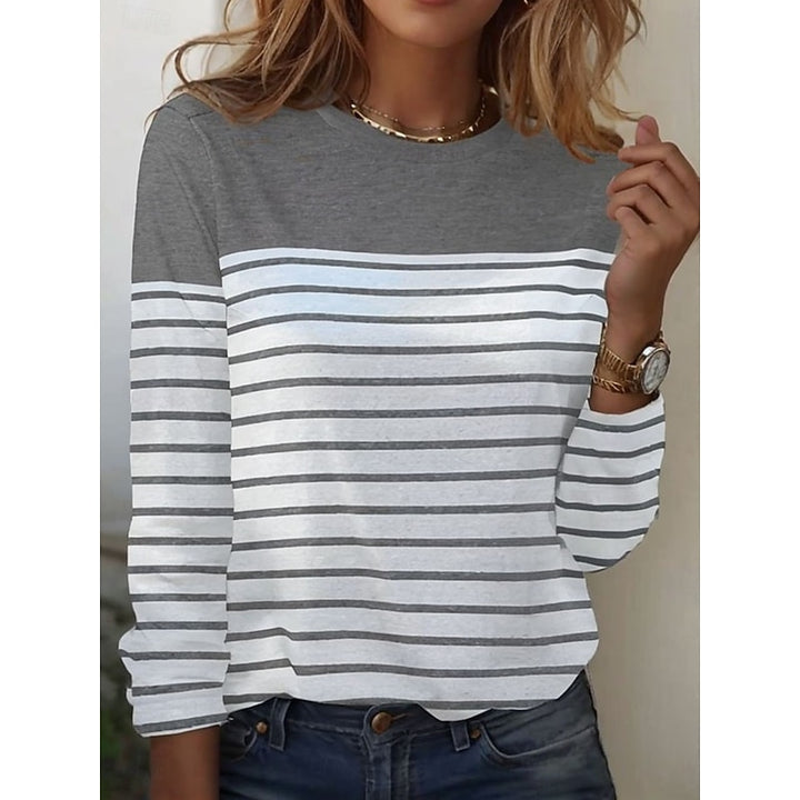 Cora | Striped Long-Sleeve Top