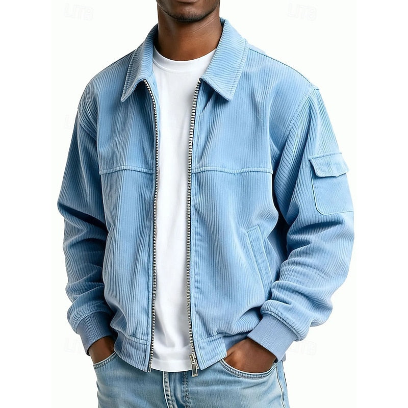 Wade | Ribbed Textured Zip Jacket