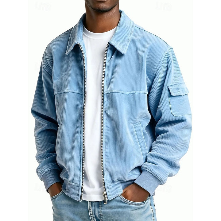 Wade | Ribbed Textured Zip Jacket