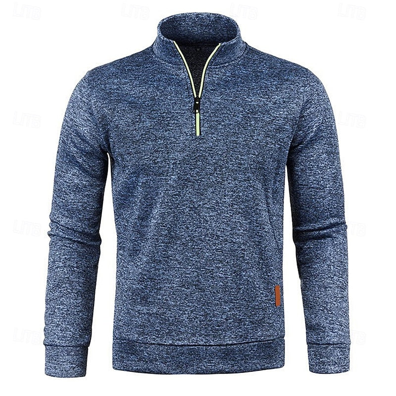Hartley | Quarter-Zip Long Sleeve Polo Shirt