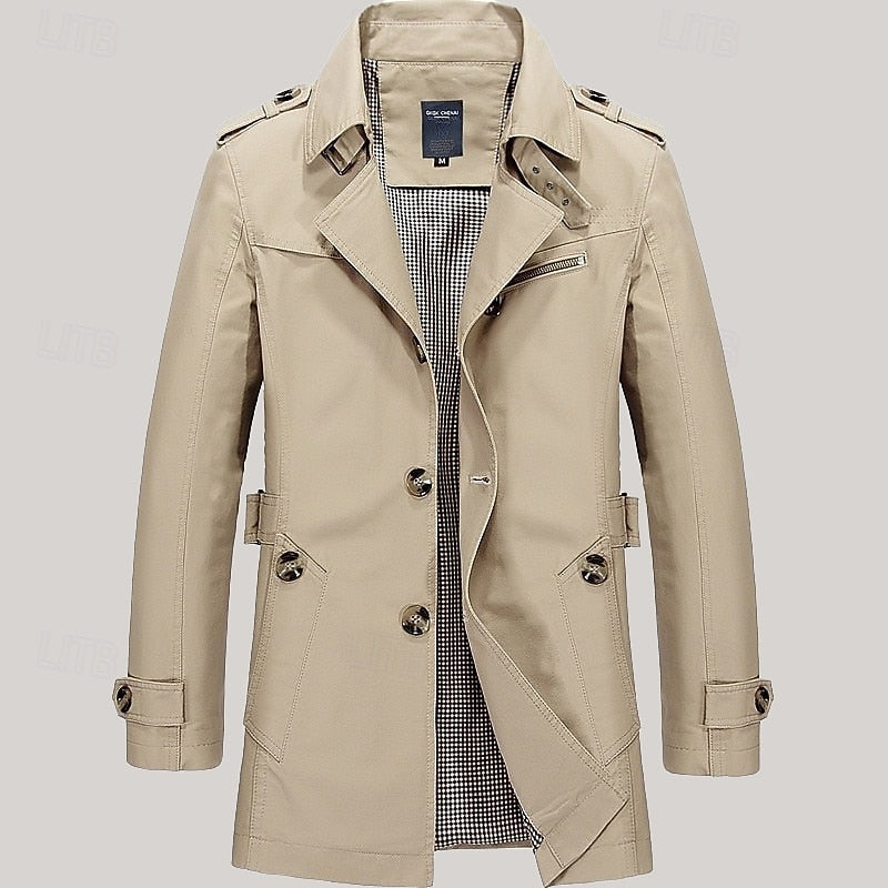 Harold | Refined Single-Breasted Trench Coat