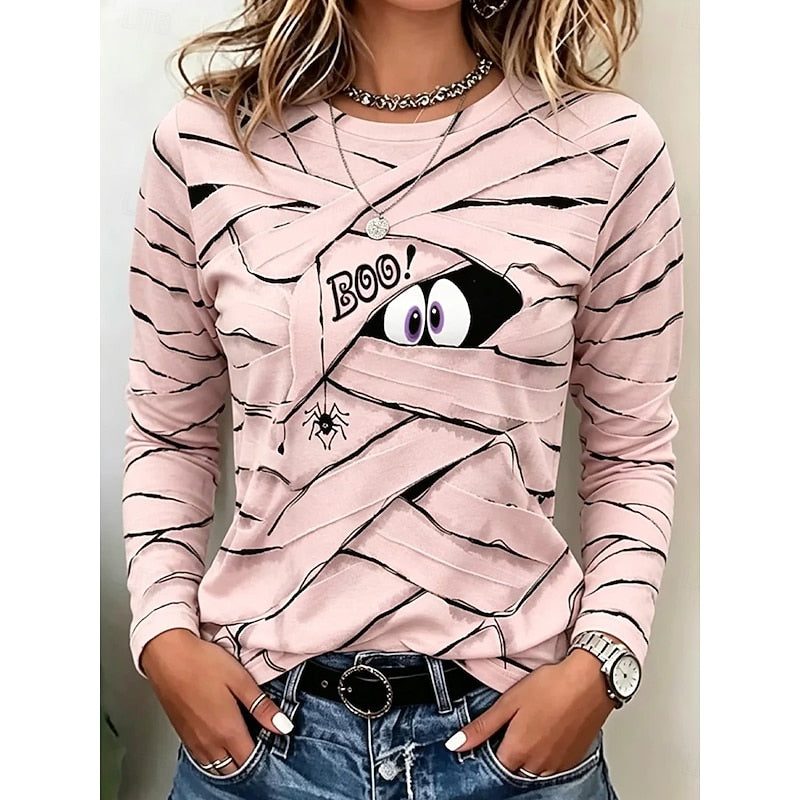 Odessa | Halloween Graphic Long Sleeve Top