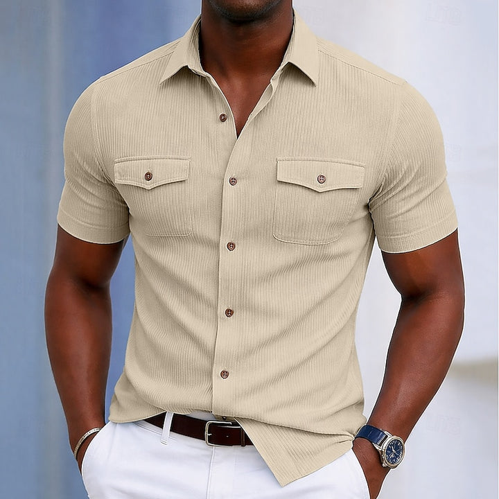 Hayden | Textured Short-Sleeve Shirt