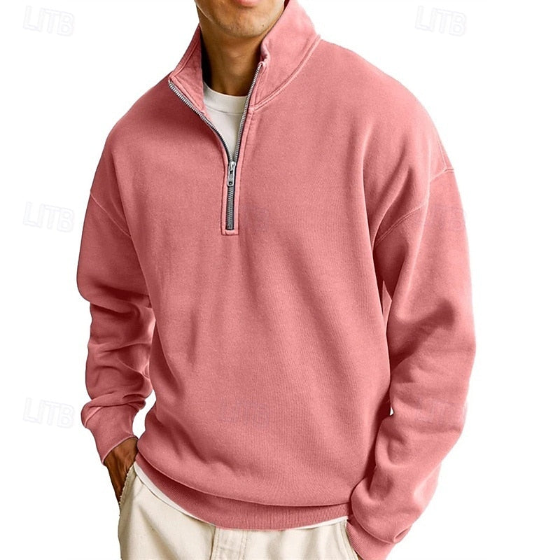 Ashton | Quarter-Zip Stand Collar Sweatshirt
