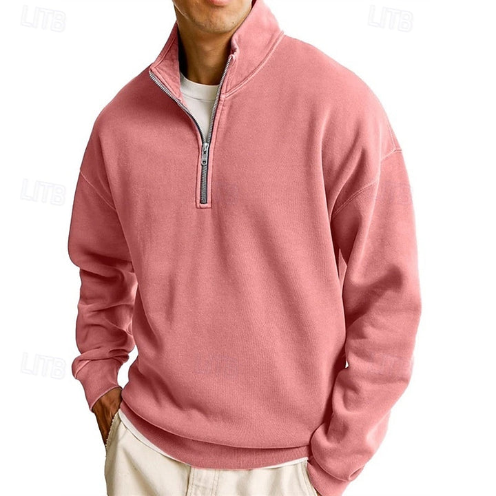 Ashton | Quarter-Zip Stand Collar Sweatshirt