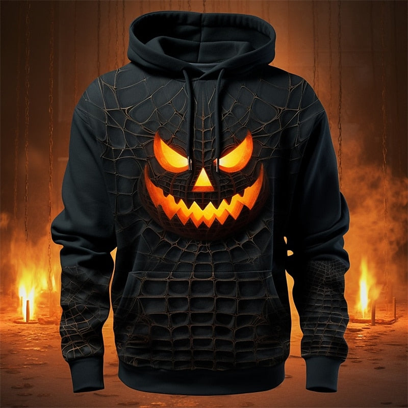 Harlan | Halloween Pumpkin-Print Hoodie