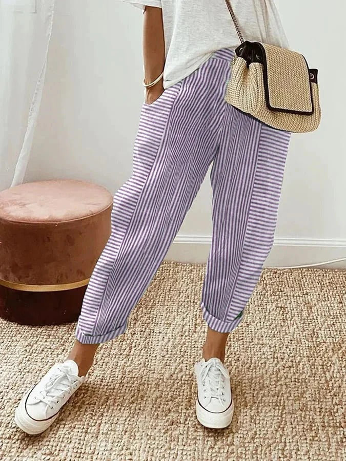 Harriet | Striped Relaxed Summer Pants