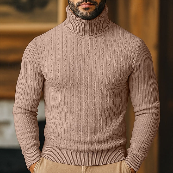 Conrad | Cable-Knit Turtleneck Sweater