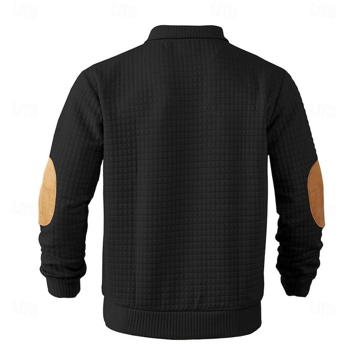 Clark | Textured Stand-Collar Pullover