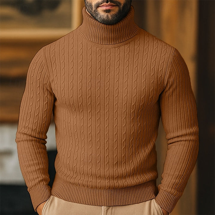 Conrad | Cable-Knit Turtleneck Sweater