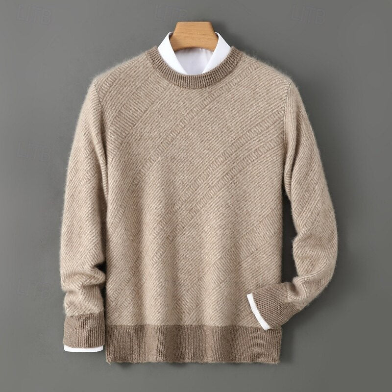 Dalton | Textured Crew Neck Sweater
