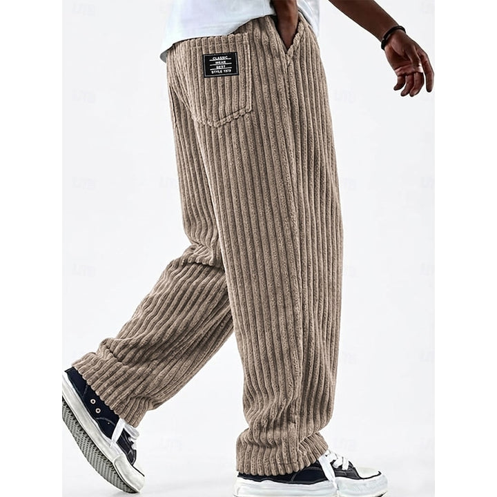 Chandler | Ribbed Straight-Leg Pants