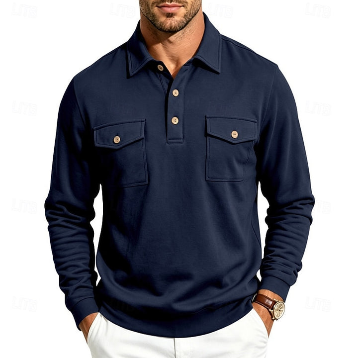 Marshall | Refined Long-Sleeve Polo Shirt